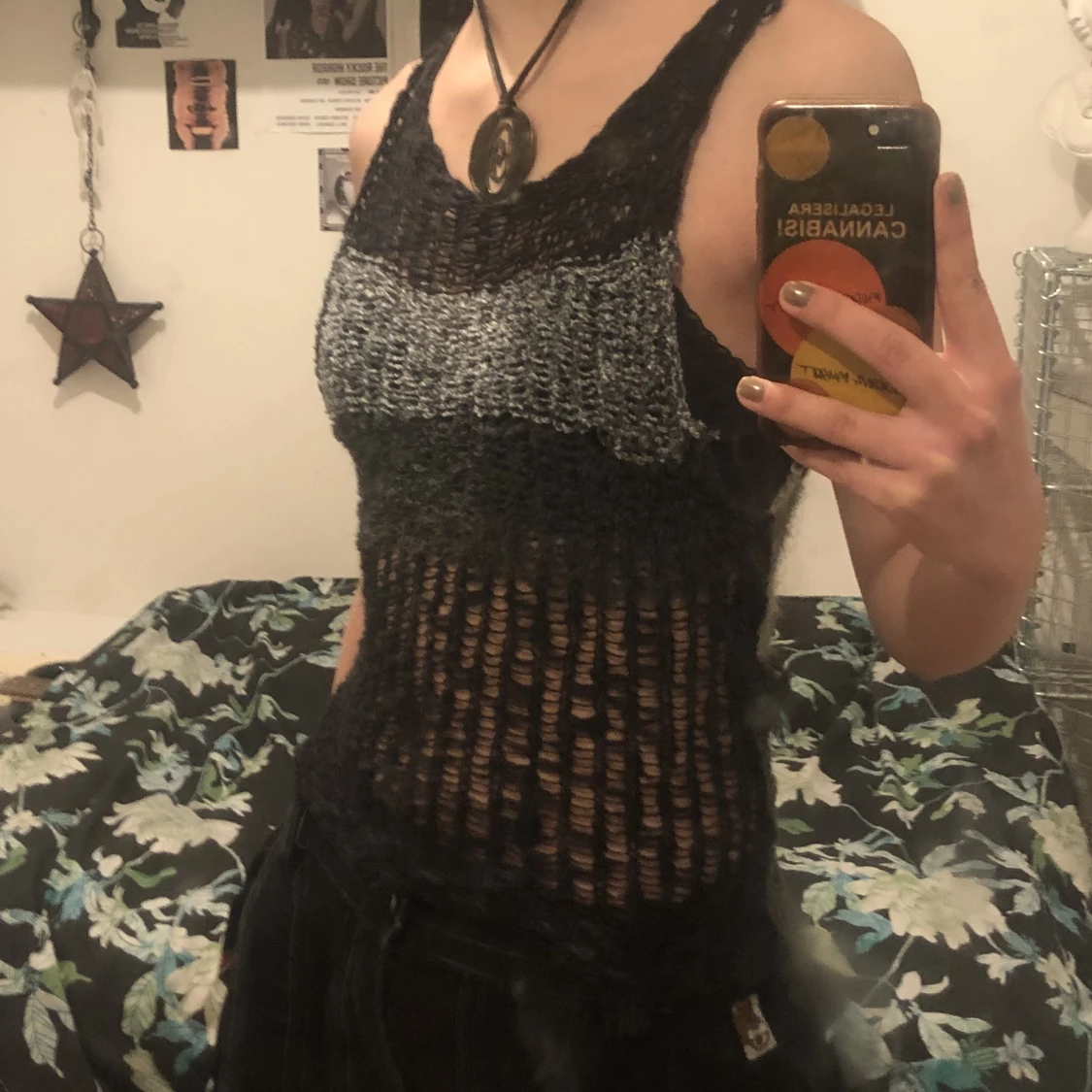 Cool stickad topp - 91