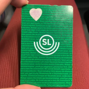 Sl-kort, fritidskort  - Fritidskort som går ut den 29:e januari. Kvitto finns och förlustgaranti.   Du kan hämta den i Stockholm eller jag kan frakta den. Det går även och flytta den till ett annat grönt kort. 