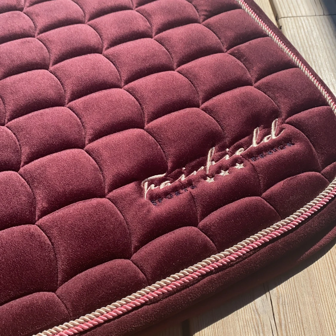 Vinrött schabrak-storlek full(alround) - 91