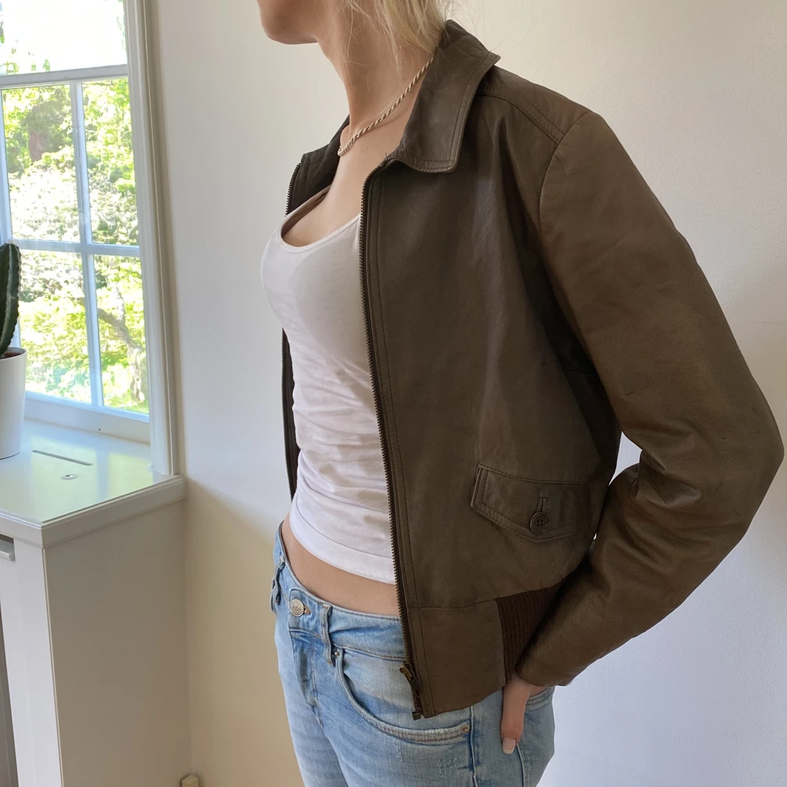 Skinnjacka från noanoa strl s