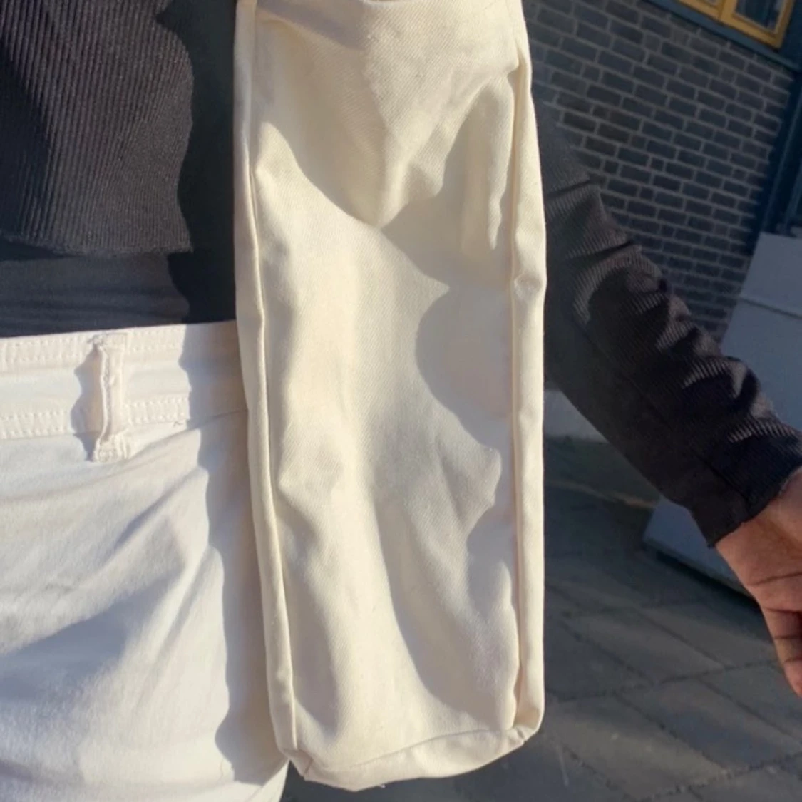 Beige tygväska - 90