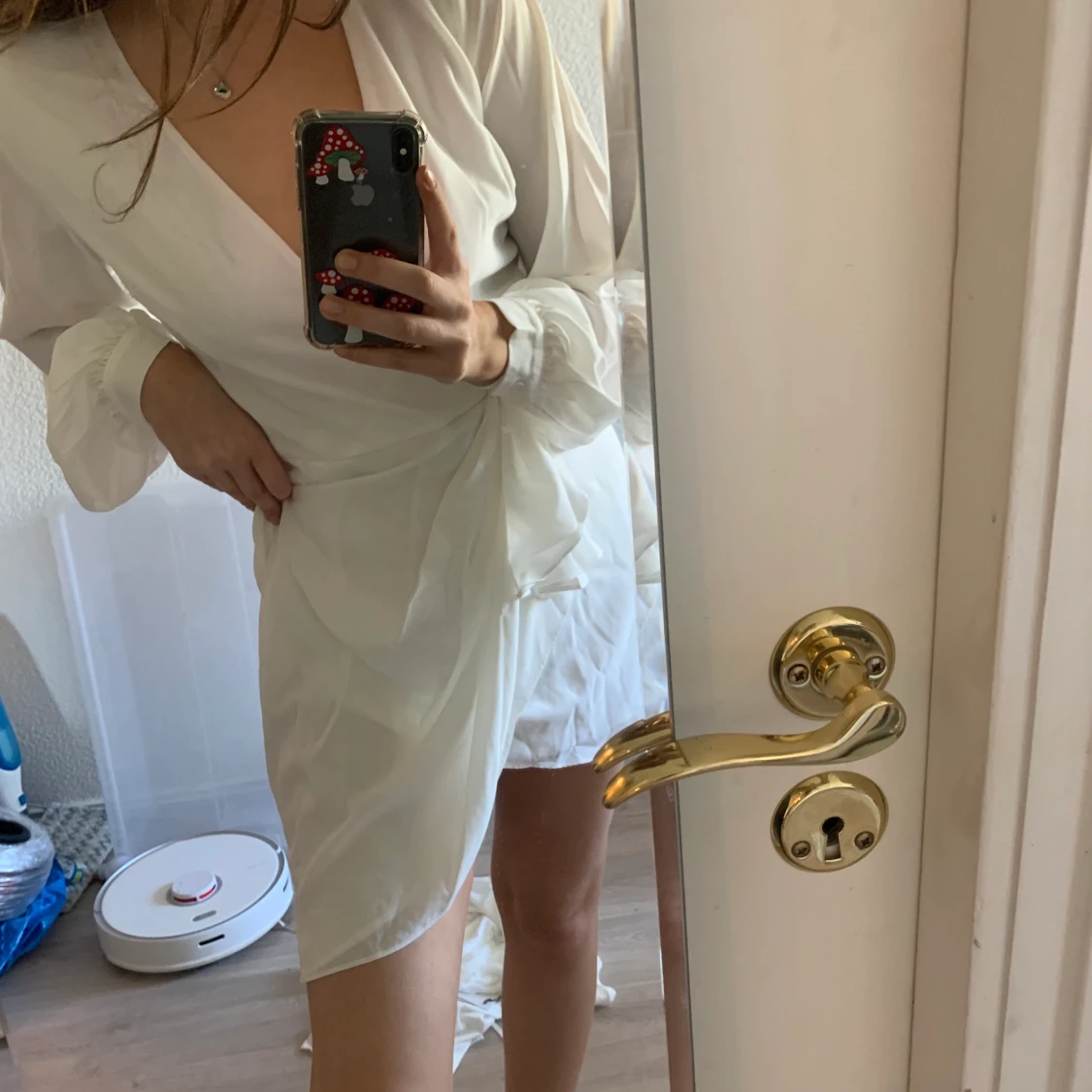 Vit klänning NA-KD  - 90