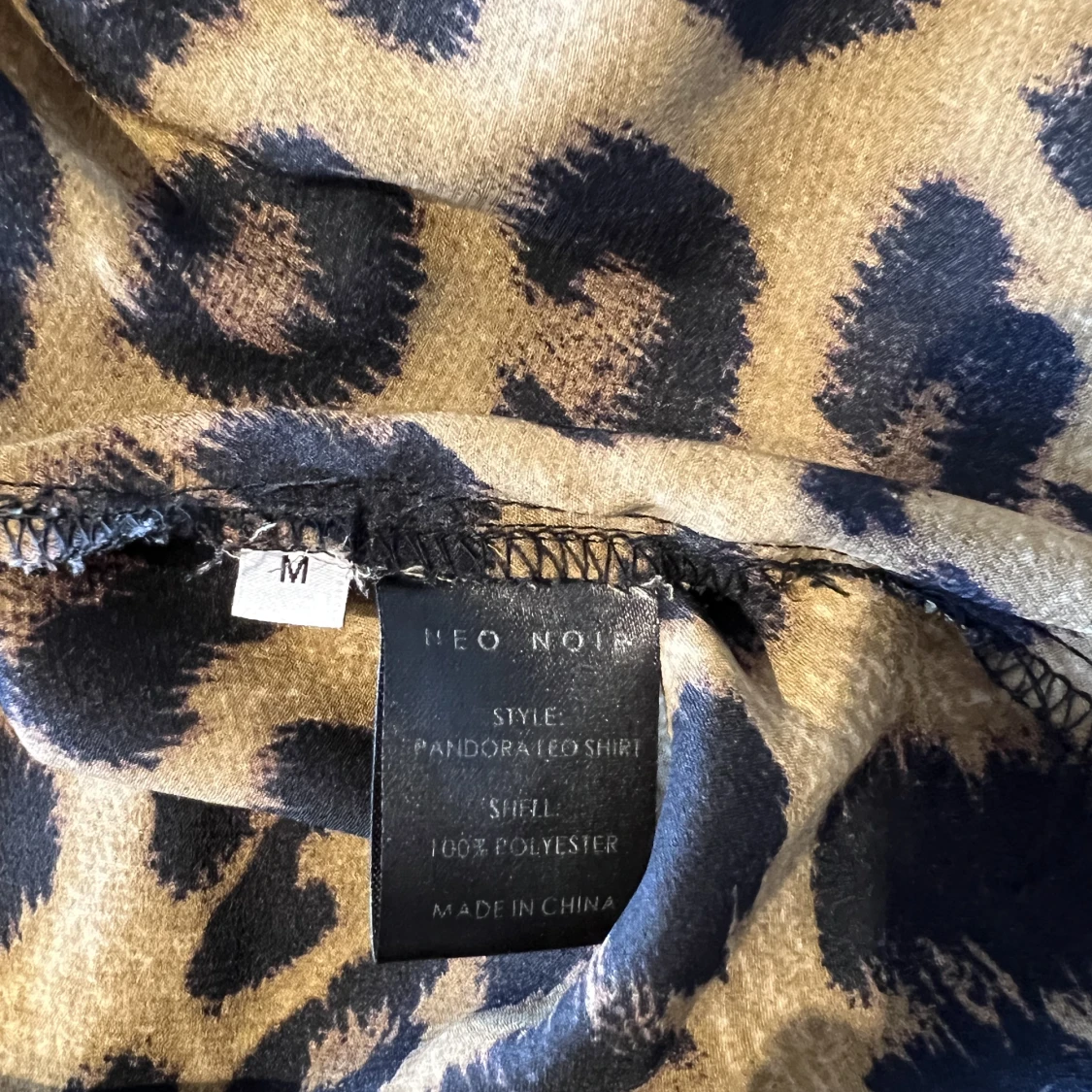 Leopardmönstrad blus  - 91