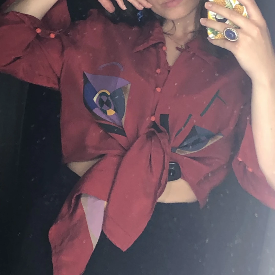 Skjorta med mönster - 91