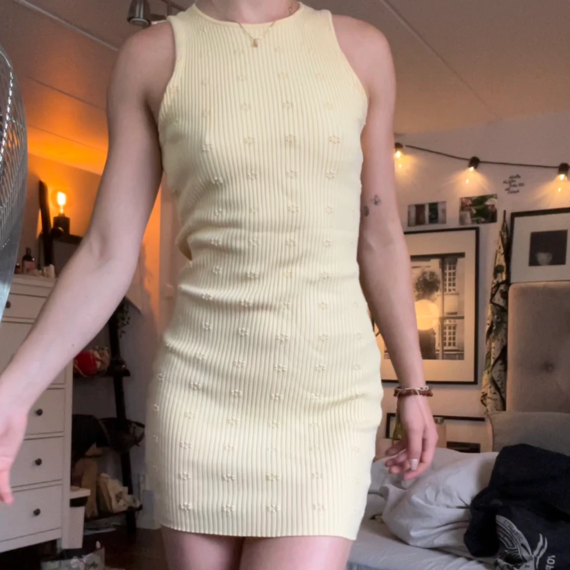 Blommig klänning - 90