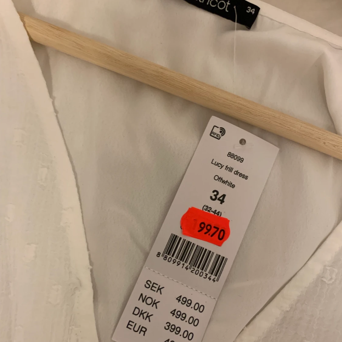 Vit sommar klänning  - 91