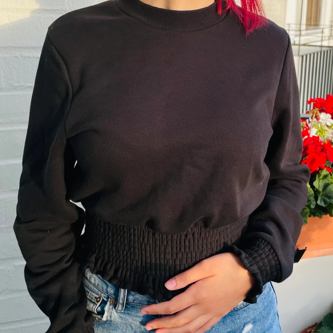 Svart långarmad FBsister tröja - 90