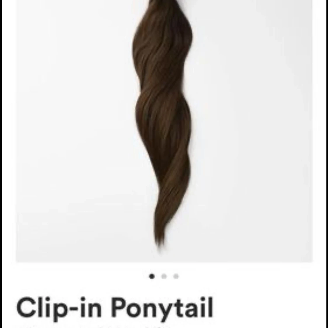 Rapunzel of Sweden Clip in Ponytail Chocolate Brown 50 cm