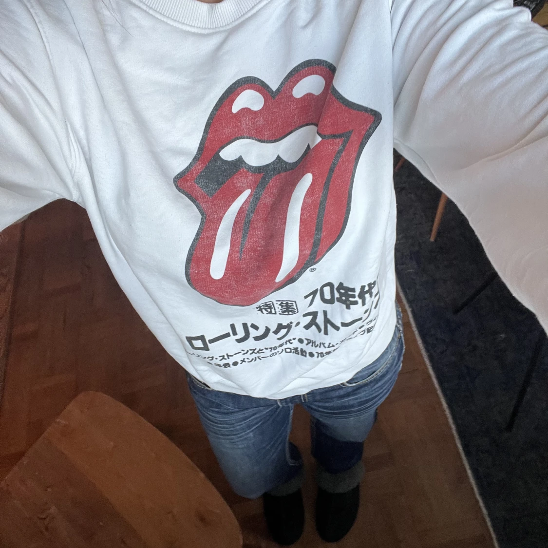 Collage tröja med tryck  - 90