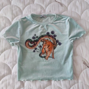 T-shirt - Använt vid ett tillfälle. Lite mer turkos än denna blåa i verkligheten 