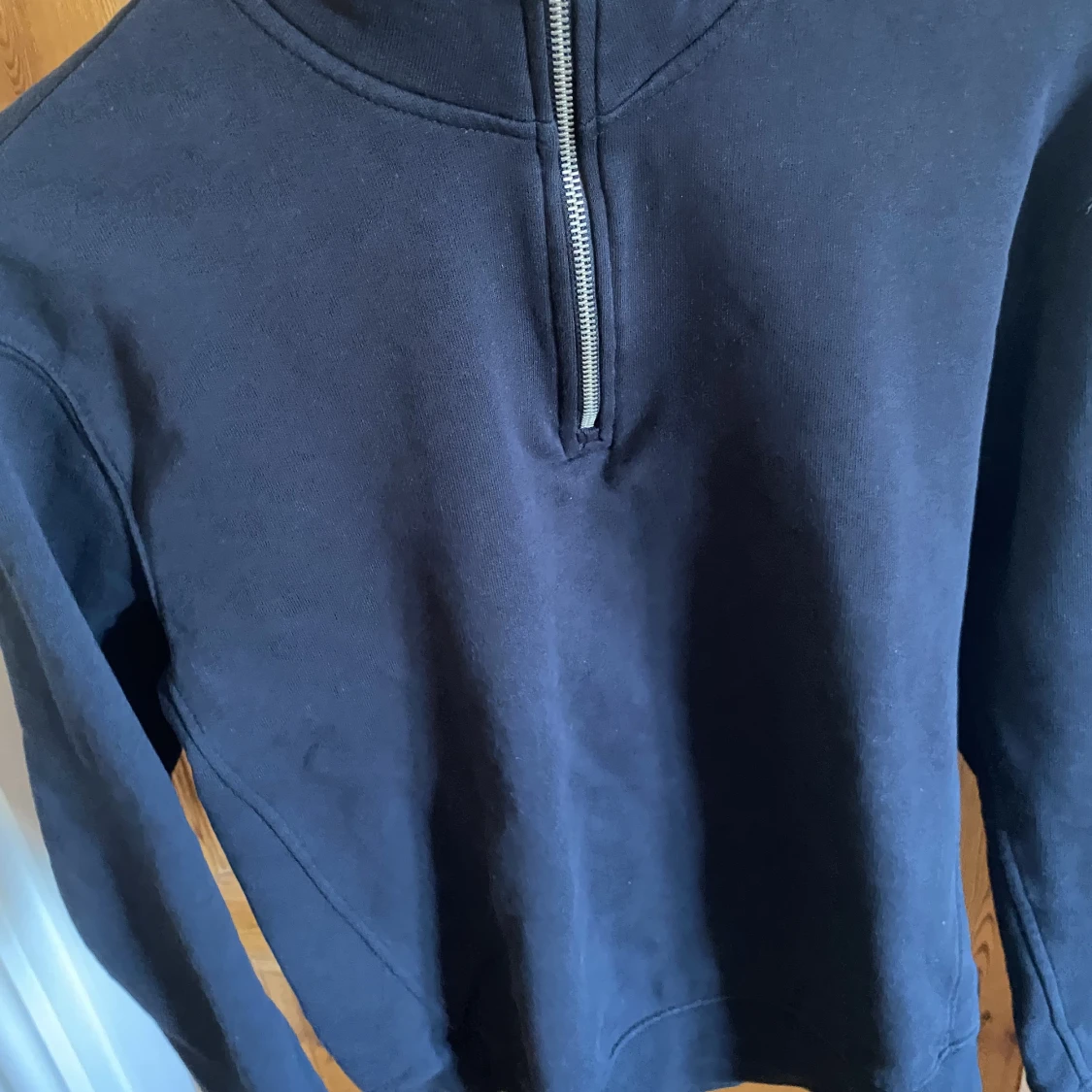 Halfzip mörkblå - 90