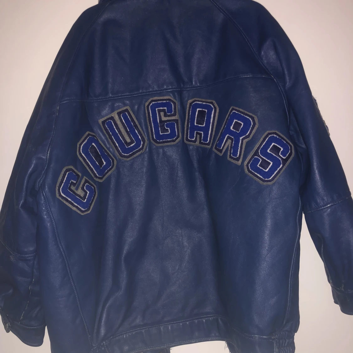 Vintage oversized läderjacka - 91