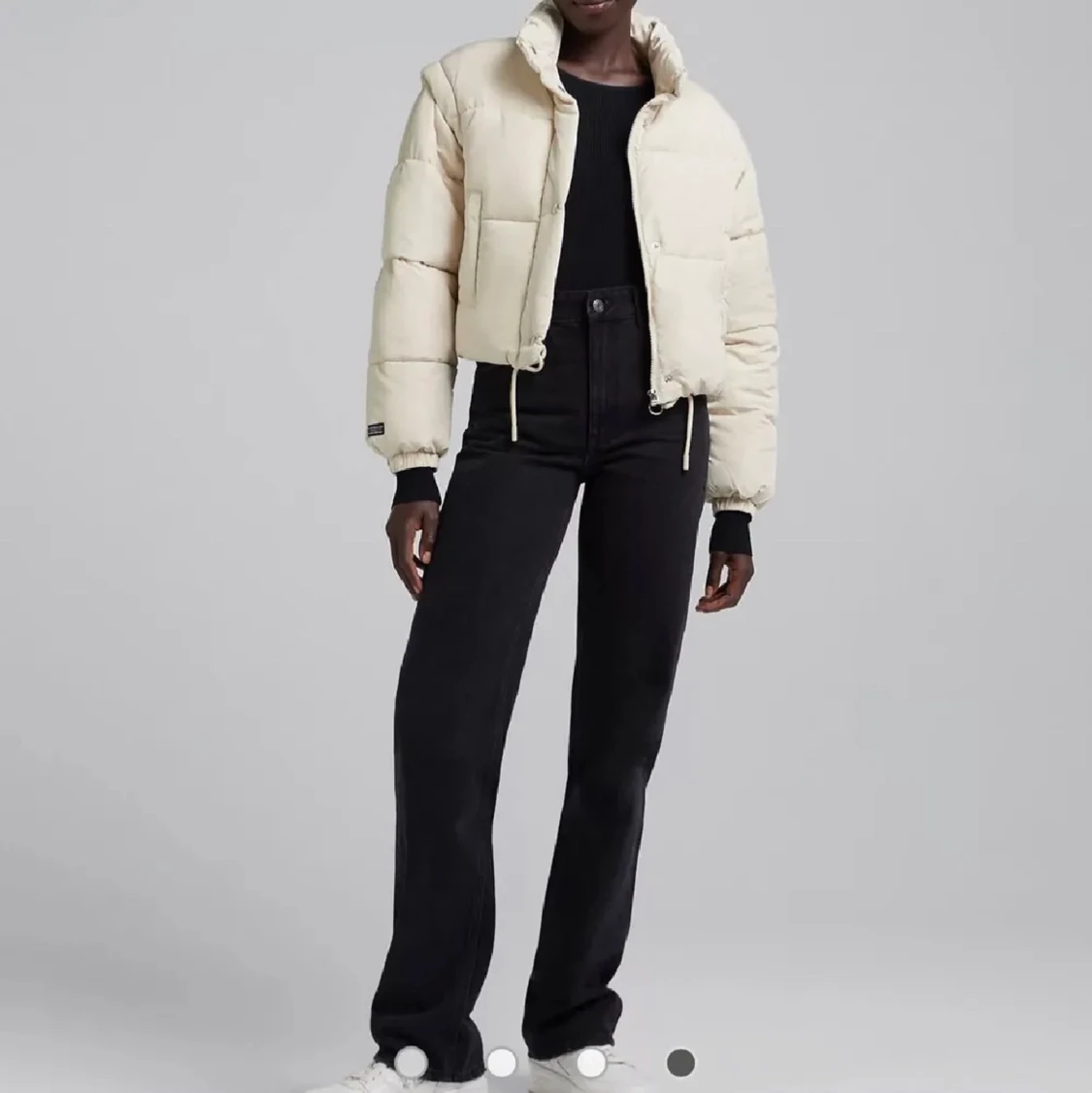 Beige puffer jacka - 91