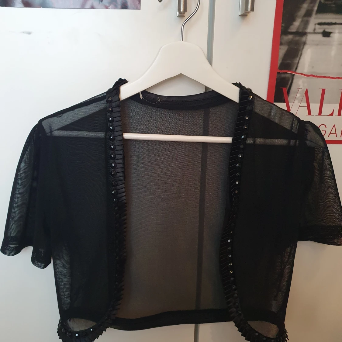 Svart Mesh Topp/T-shirt - 90