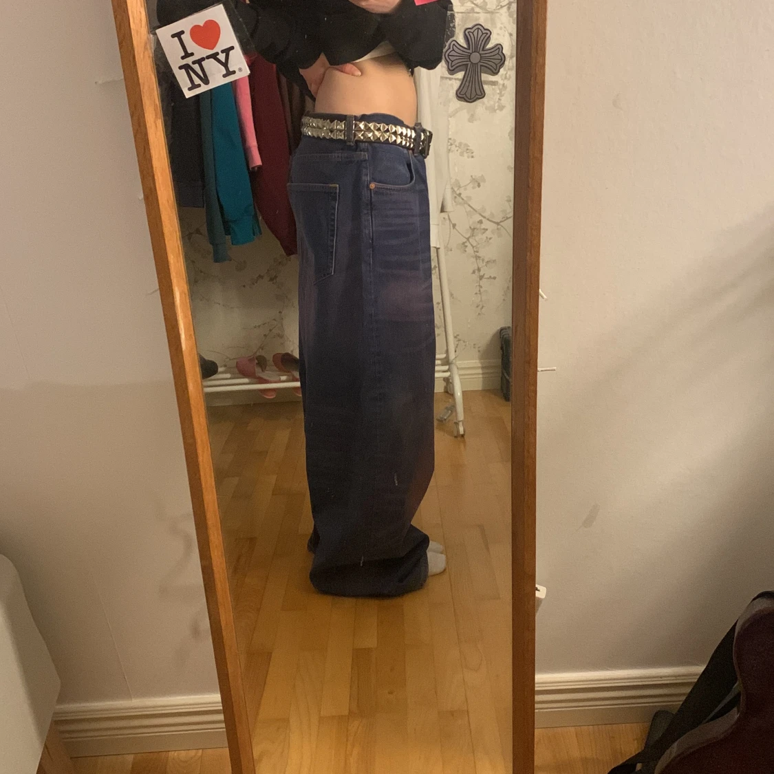 Weekday astro loose baggy violet jeans - 90