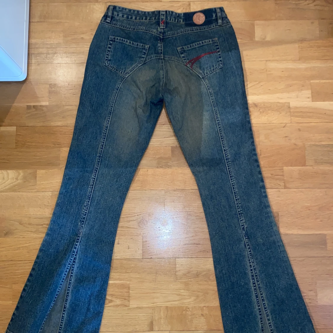 Lågmidjade Jeans med snörning - 91