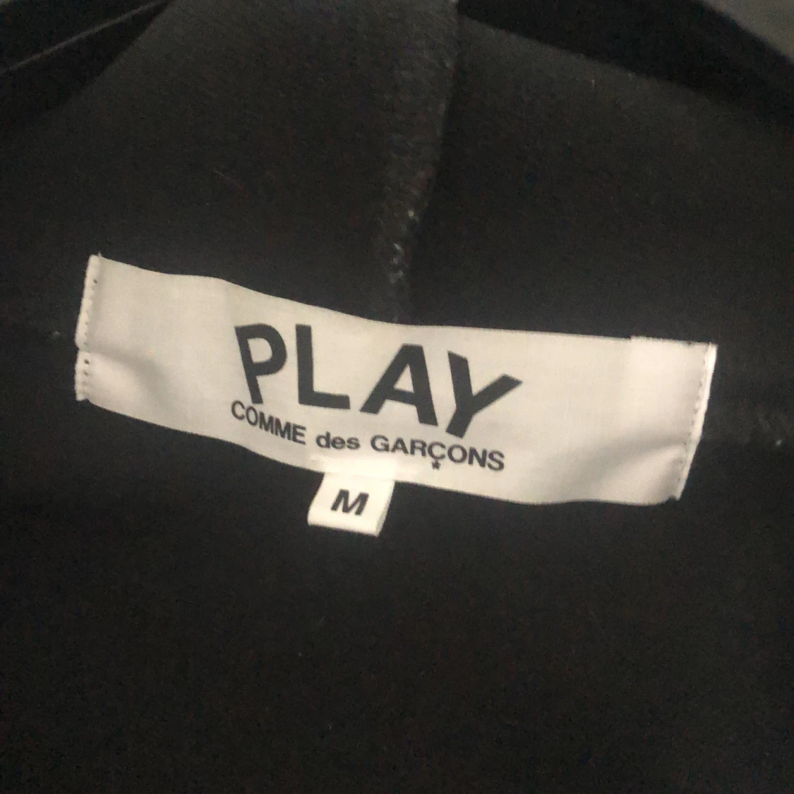 PLAY - Cdg Svart zip hoodie - 91