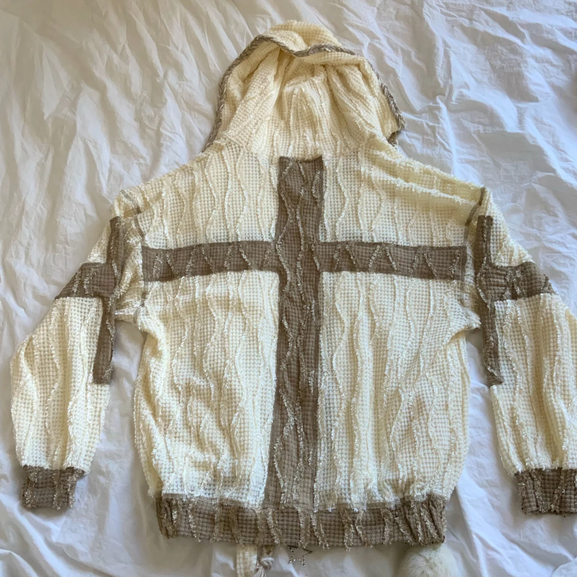 Cross knit zip-up - 91