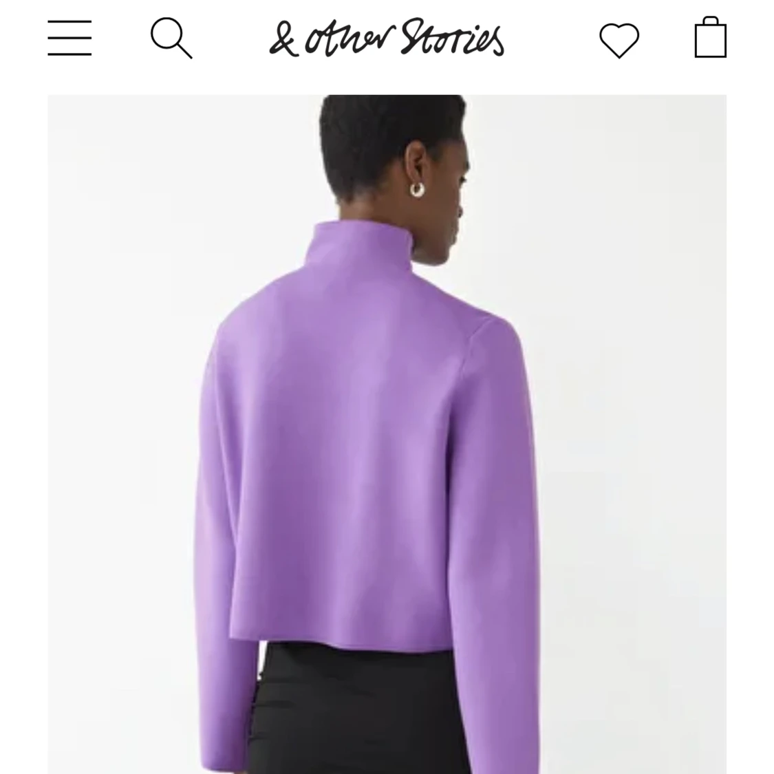 Lila tjocktröja &Otherstories - 90