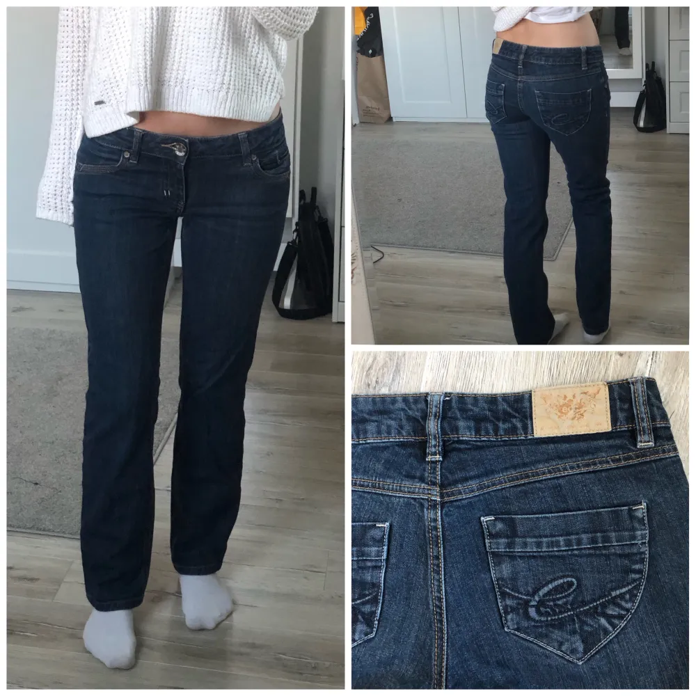 Ett par snygga jeans i märket edc by esprit. Jeansen är lågmidjade med midjemåttet: 38cm och innebenslängden: 73cm. Jeans & Byxor.