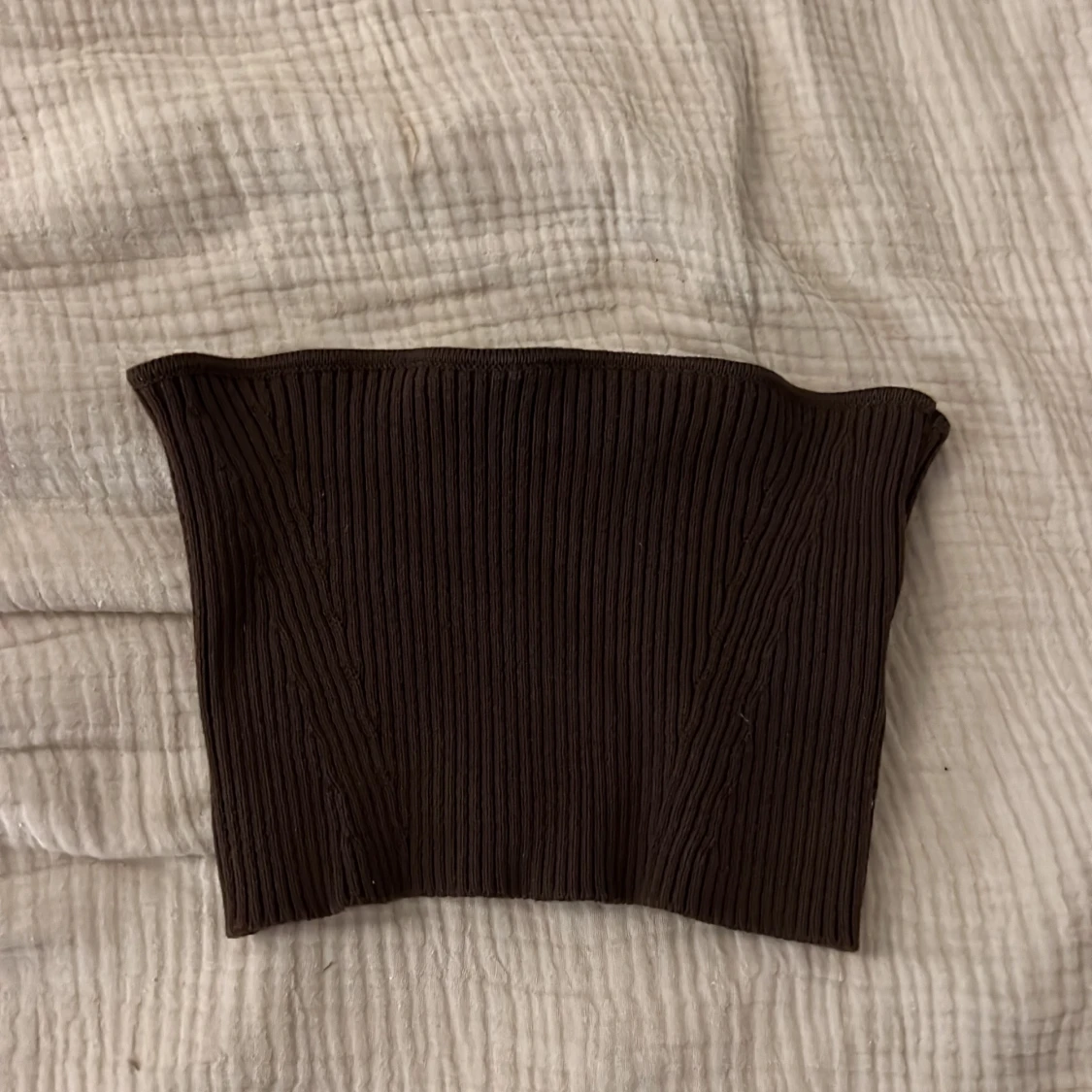 Brun tub top i bomull  - 90