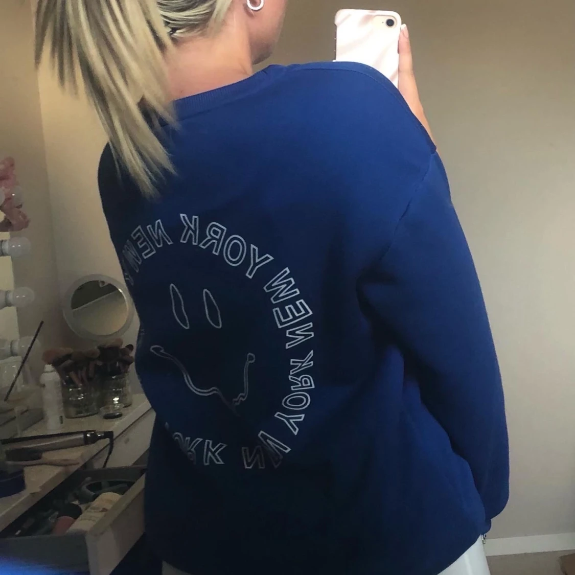 Mörkblå sweatshirt  - 90