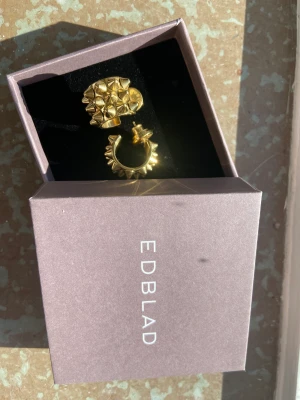 Edblads örhängen  - Fina edbladsörhängen i guld, ny köpta och använda en gång. 400kr 