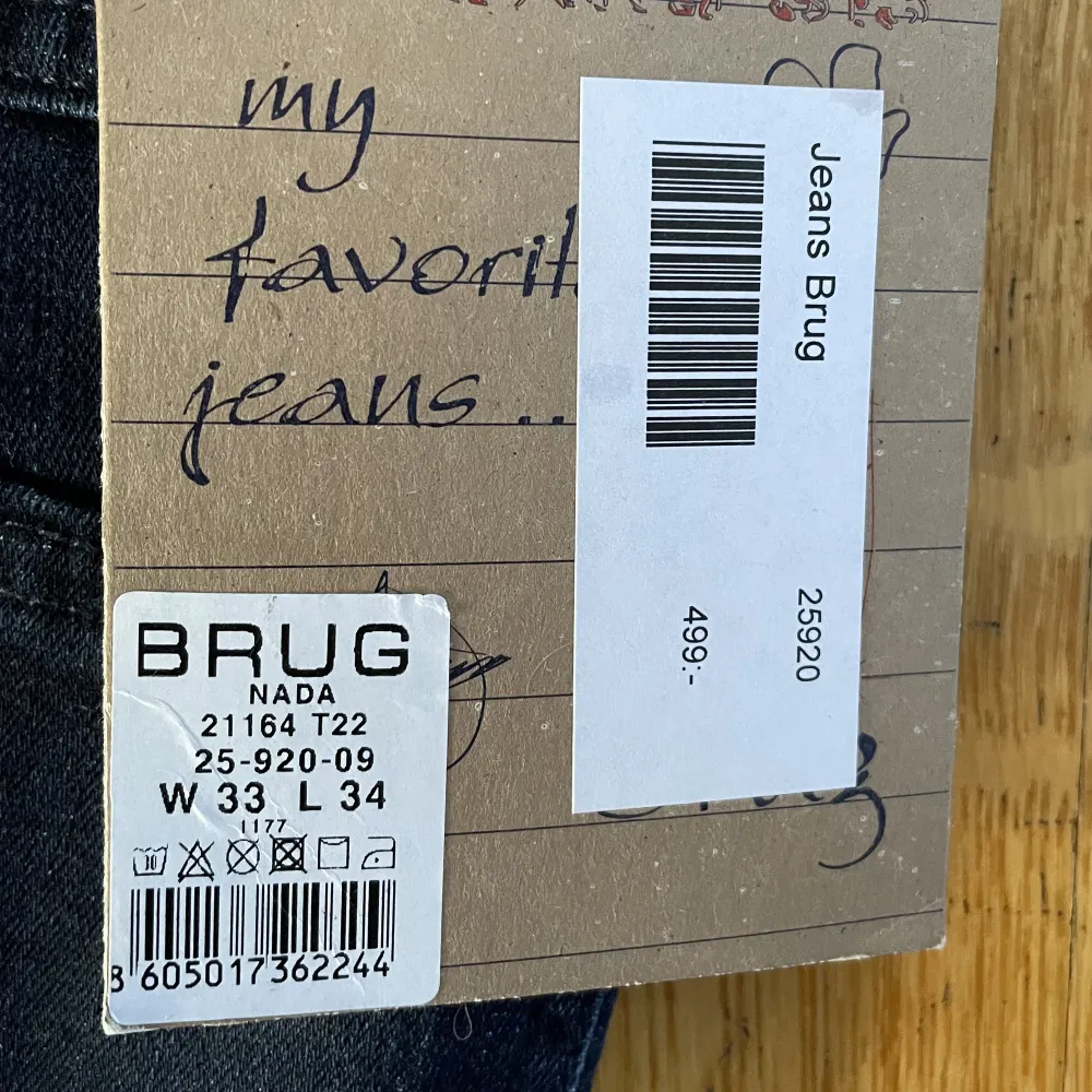 Helt nya jeans Brug, W33/L34. Jeans & Byxor.