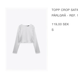 croptop satin - croptop satin köpt från Zara, helt oanvänd då den inte kommer till användning🤍