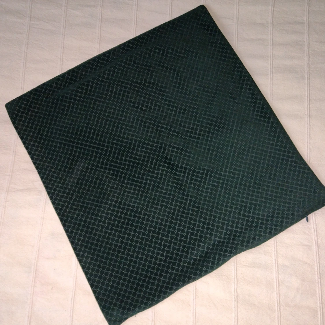 Grönt kuddfodral från Mio, ca 45x45 cm