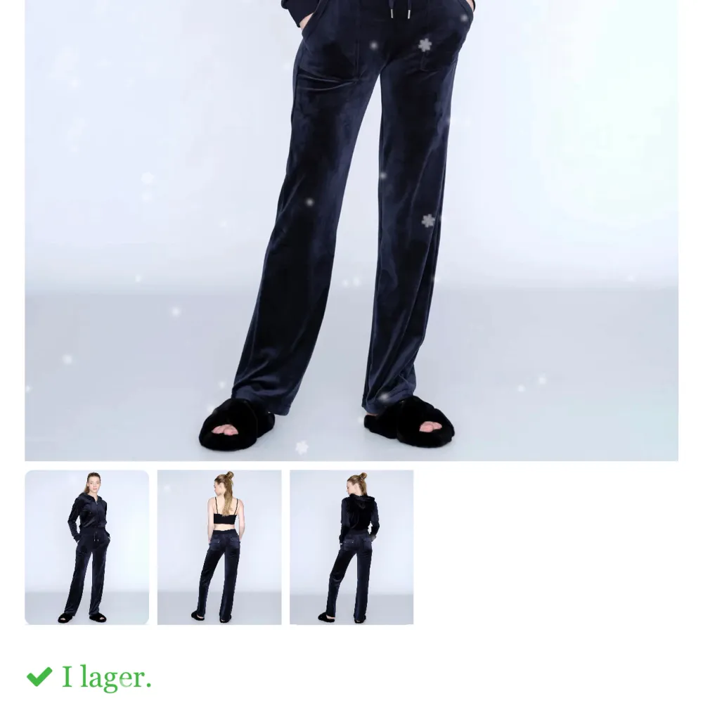 Säljer dessa super fina juciy byxor i färger night sky. Säljes pågrund av behov av mer plats i garderoben:). Jeans & Byxor.