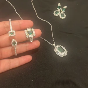 Silver halsband set - 925 stampen 