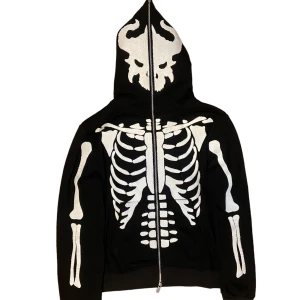 Full zip skeleton hoodie  - Helt my 