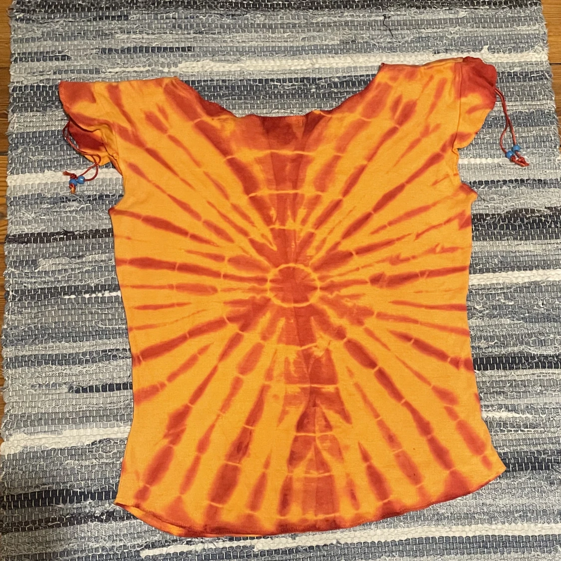 orange paljett topp - 90