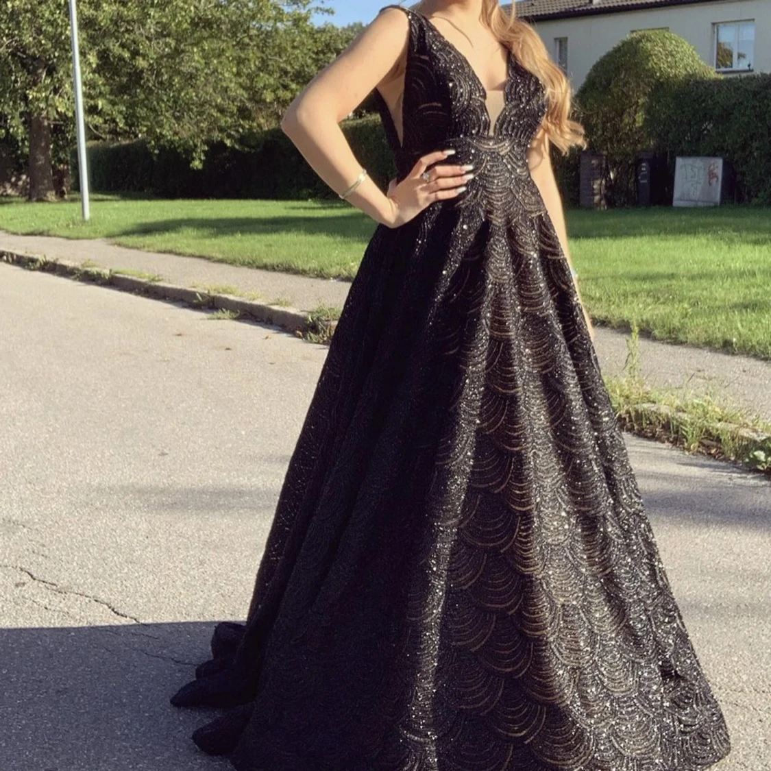 Svart festklänning - 90