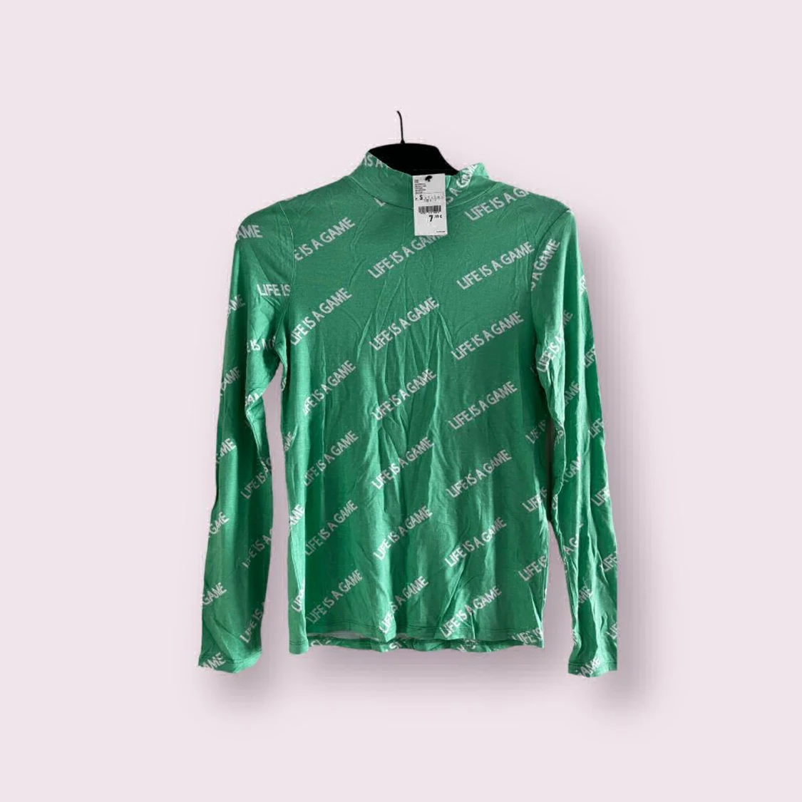 Grön långärmad topp