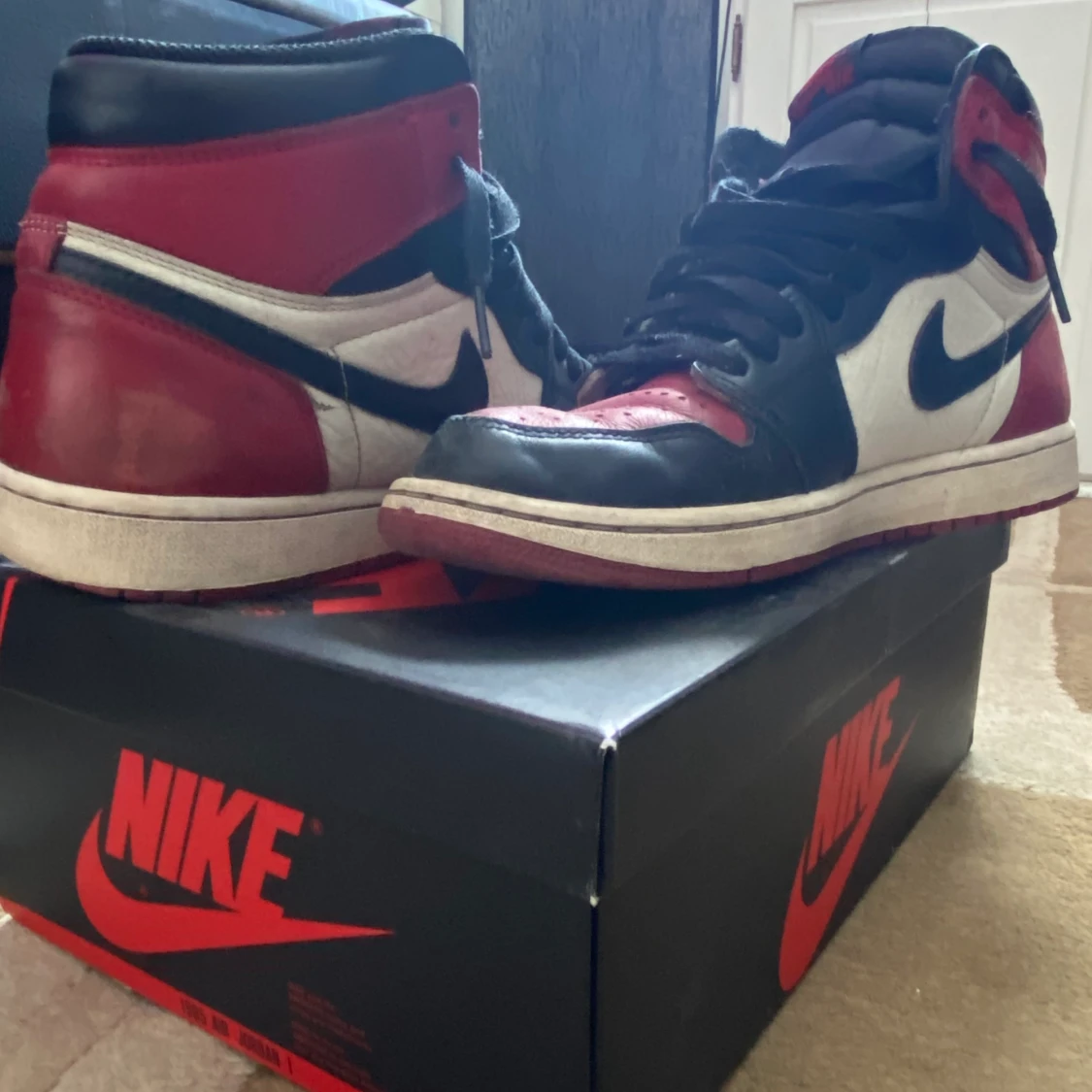 jordan 1 bred toe - 91