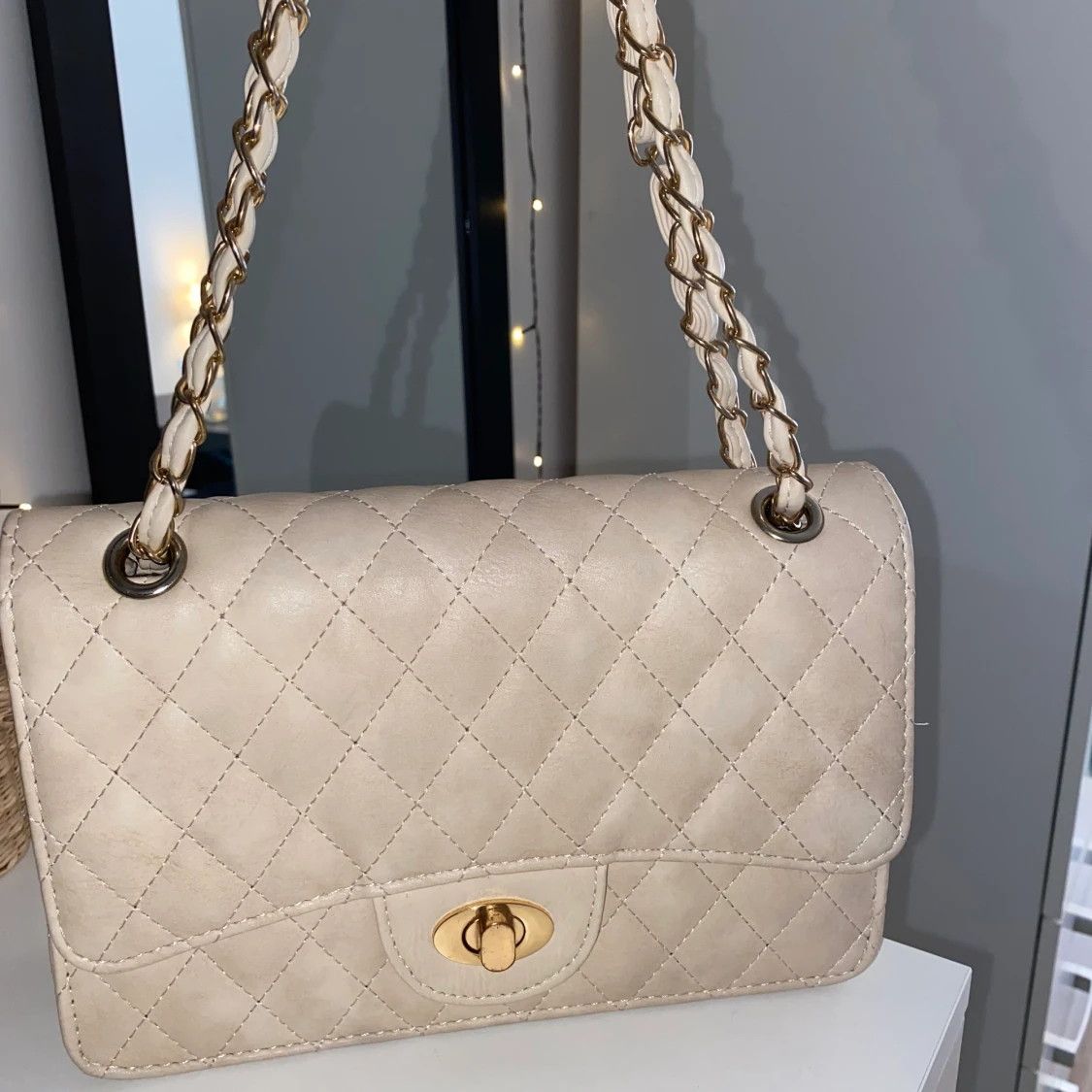 Beige handväska - 91