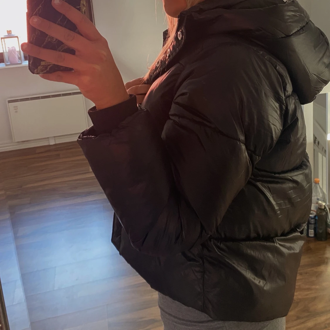 Svart pufferjacka - 91