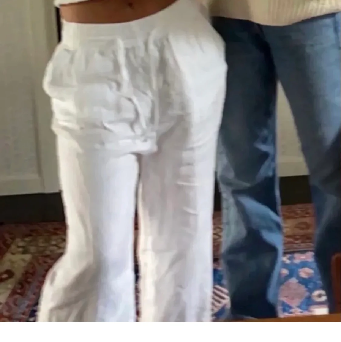 Linnebyxor i storlek M - 90