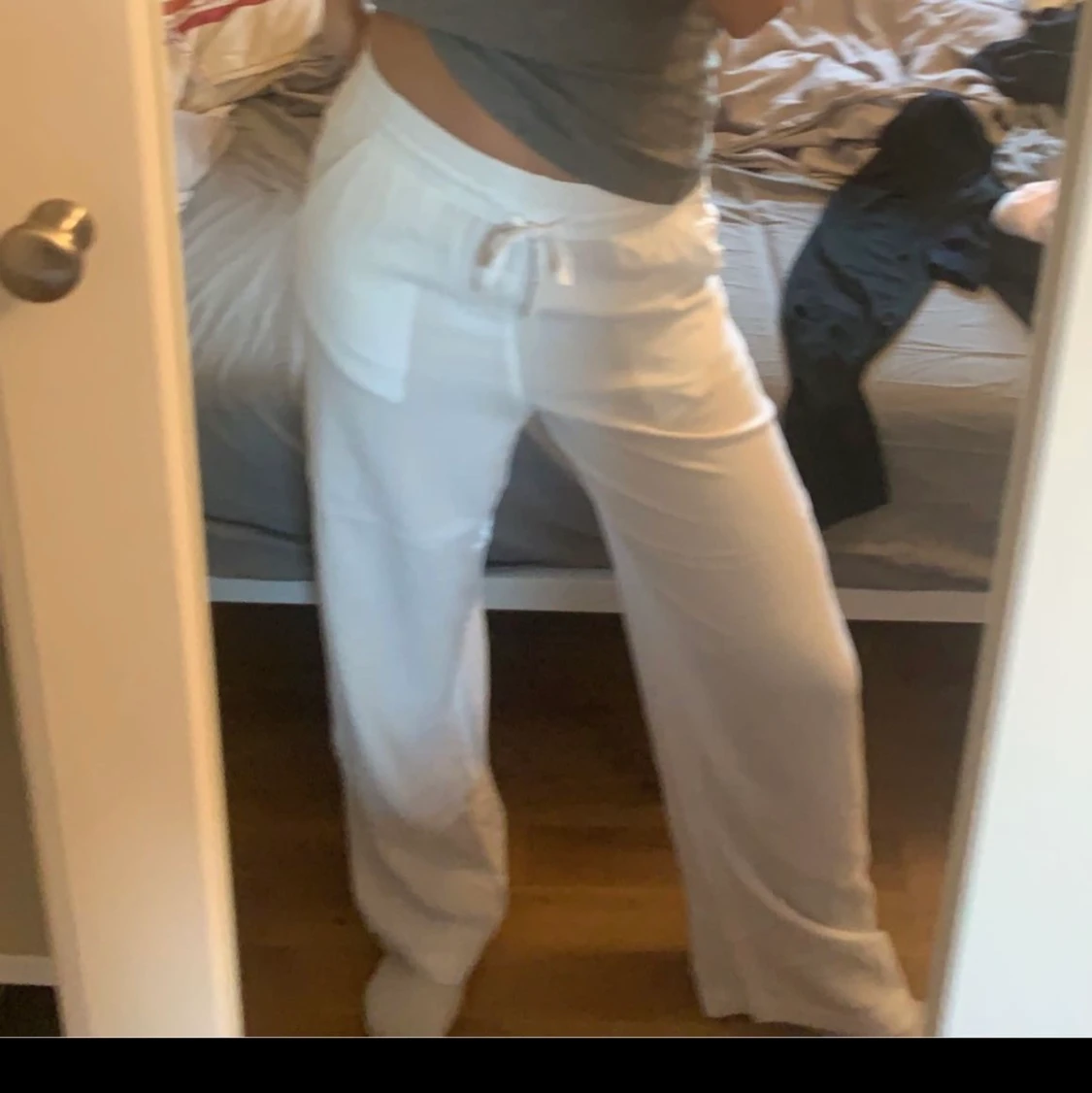 Vita eftertraktade linnebyxor! 🤍 - 90