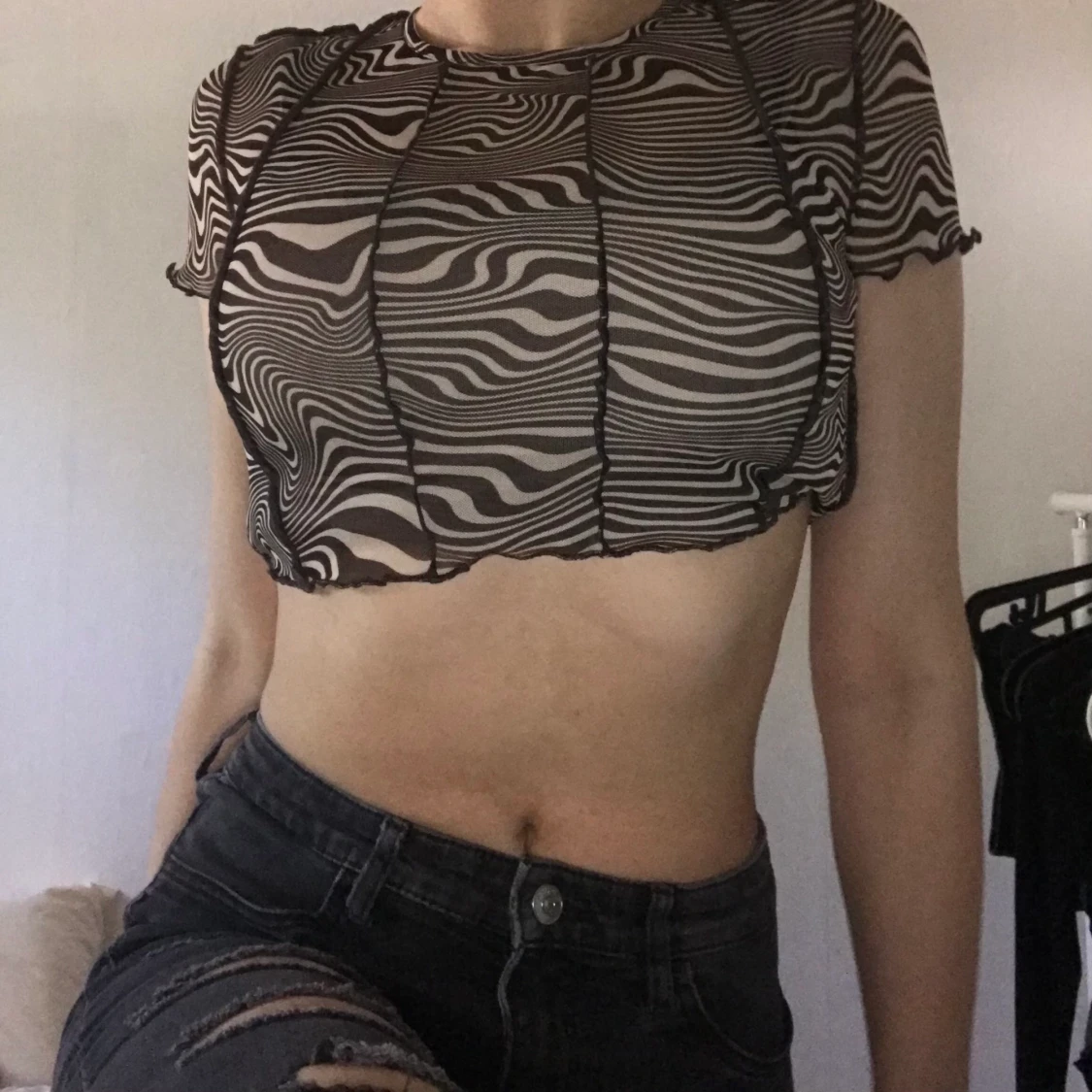 Genomskinlig Topp T-Shirt 