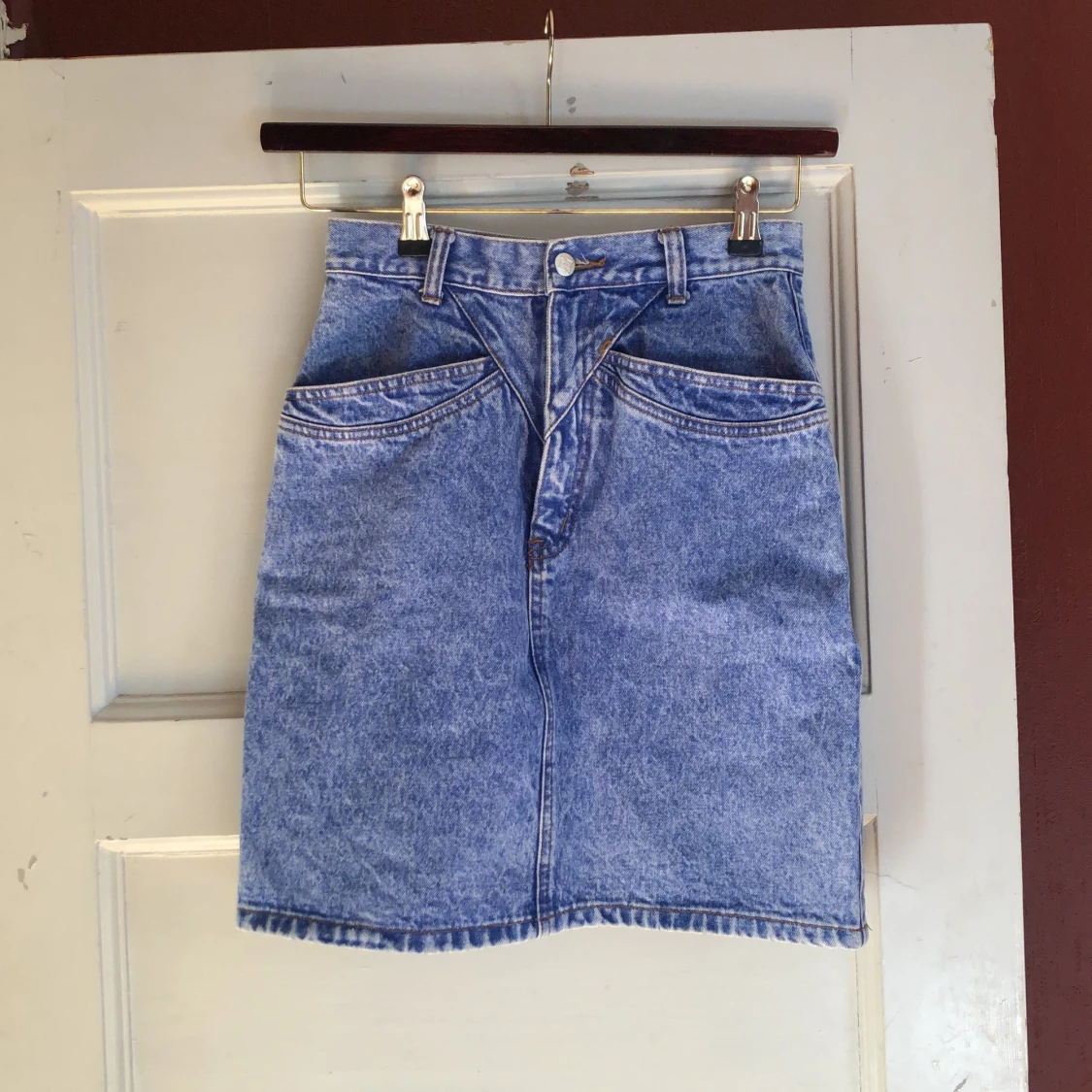 Stentvättade Blåjeans Kjol 