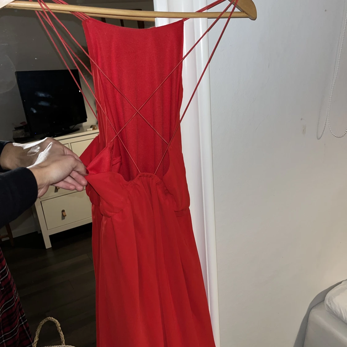 Röd klänning  - 90