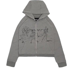 Grå ziphoodie - Säljer nu denna feta ziphoodie, bara att höra av sig vid intresse!