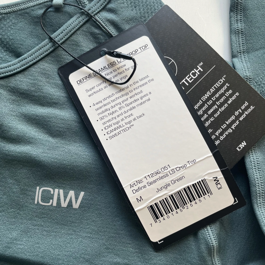 Träningströja Icaniwill ”Jungle green” - 90