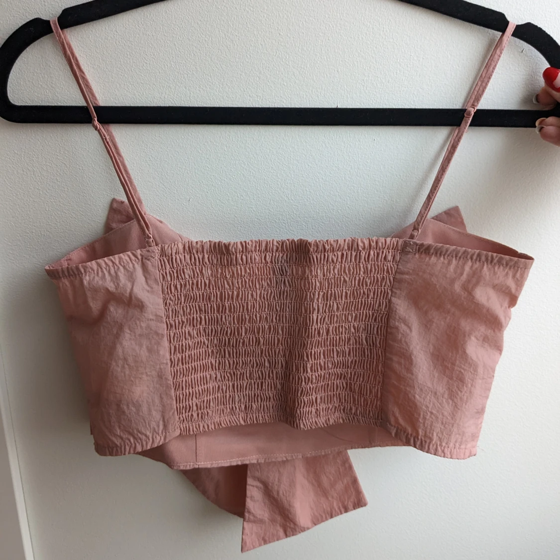 Rosa topp med rosett  - 91