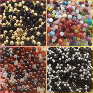 120 PACK Akrylpärlor+ Armbandstråd  - 120 PACK Akrylpärlor+ Armbandstråd . Välj bland 4 olika mixar. 6mm diameter