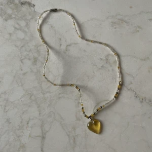 Vintage Beaded Necklace - Sweet Vintage Beaded Necklace  Romantic style  Gold and Translucent Beads  gently worn 