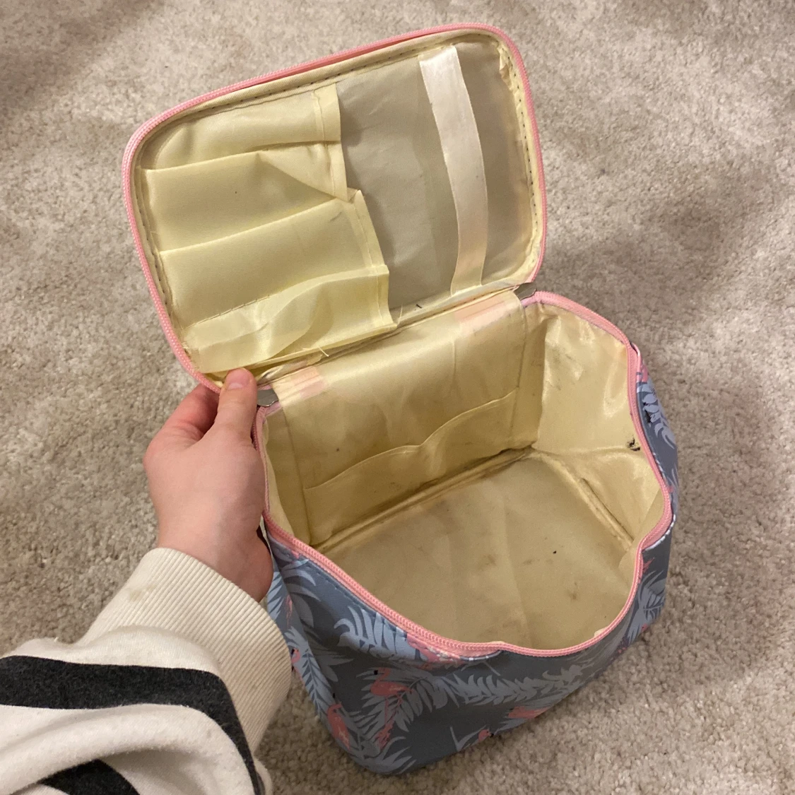  en stor Necessär med flamingos på - 91